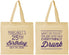 Personalized Birthday Cotton Tote Bags - 25th | 20093