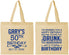 Personalized Birthday Cotton Tote Bags - 50th | 20095