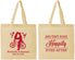 Personalized Wedding Cotton Tote Bags - Happily Ever After Bicycle | 201