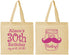 Personalized Birthday Cotton Tote Bags - 30th | 20104