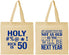 Personalized Birthday Cotton Tote Bags - 50th | 20120
