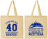 Personalized Birthday Cotton Tote Bags - 40th Over The Hill | 20123