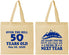 Personalized Birthday Cotton Tote Bags - 50th Over The Hill | 20124