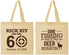Personalized Birthday Cotton Tote Bags - 60th Gone Fishing | 20126