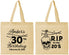 Personalized Birthday Cotton Tote Bags - 30th Rip 20 | 20140