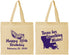 Personalized Birthday Cotton Tote Bags - 30th Mardi Gras | 20146