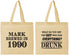 Personalized Birthday Cotton Tote Bags - 40th | 20148