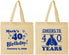 Personalized Birthday Cotton Tote Bags - Cheers To 40 Years | 20162