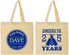 Personalized Birthday Cotton Tote Bags - Cheers To 25 Years | 20164