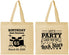 Personalized Birthday Cotton Tote Bags - 65th Rock Star | 20175