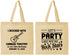 Personalized Birthday Cotton Tote Bags - 45th Rock Star | 20176