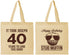 Personalized Birthday Cotton Tote Bags - 40th Stud Muffin | 20183