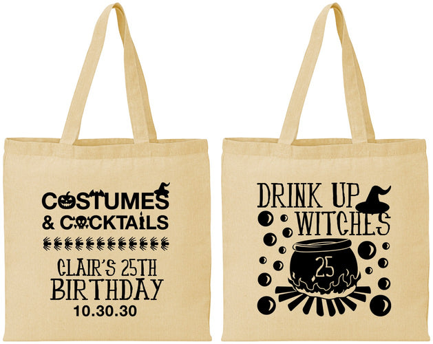 Personalized Birthday Cotton Tote Bags - 25th Halloween | 20184