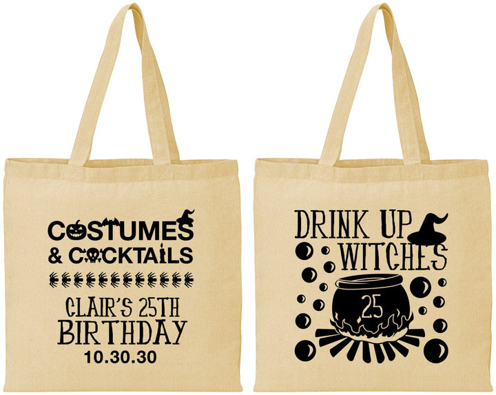 Personalized Birthday Cotton Tote Bags - 25th Halloween | 20184
