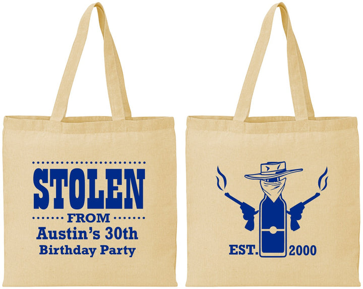 Personalized Birthday Cotton Tote Bags - 30th | 20194