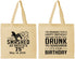 Personalized Birthday Cotton Tote Bags - 75th | 20195