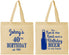 Personalized Birthday Cotton Tote Bags - 40th Sun Sand Beer | 20204