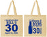 Personalized Birthday Cotton Tote Bags - Cheers Beers To 30 Years | 20214