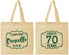 Personalized Birthday Cotton Tote Bags - Cheers To 70 Years | 20227