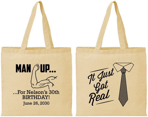 Personalized Birthday Cotton Tote Bags - 30th | 20234