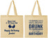Personalized Birthday Cotton Tote Bags - 40th | 20237