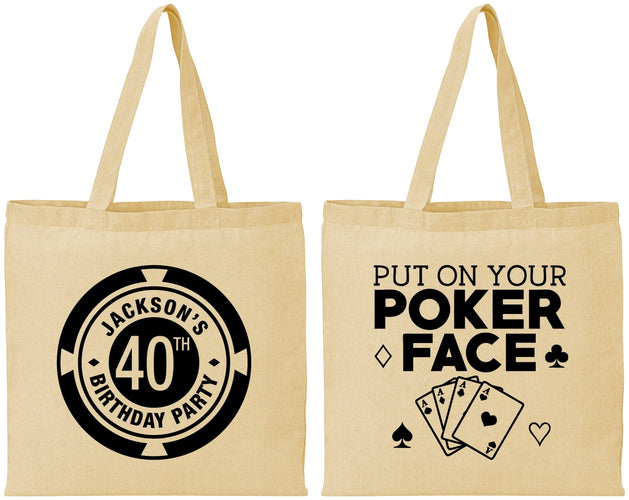 Personalized Birthday Cotton Tote Bags - 40th Las Vegas | 20261