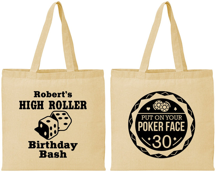 Personalized Birthday Cotton Tote Bags - 30th Las Vegas | 20262