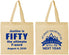 Personalized Birthday Cotton Tote Bags - 50th | 20268