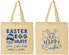 Personalized Easter Cotton Tote Bags - Egg Hunt Bunny | 210005