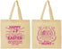 Personalized Easter Cotton Tote Bags - Born To Hunt Bunny | 210007