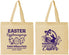 Personalized Easter Cotton Tote Bags - Easter Bunny | 210008