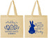 Personalized Easter Cotton Tote Bags - Bunny Eggs | 210017