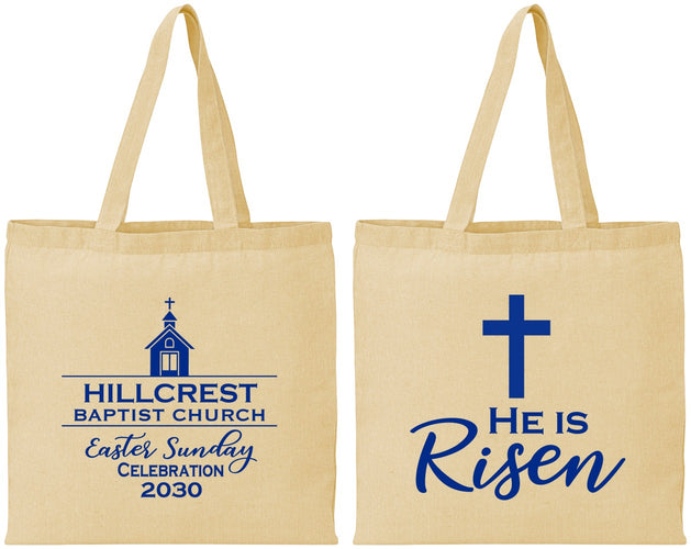 Personalized Easter Cotton Tote Bags - Easter Sunday | 210021