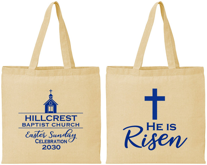 Personalized Easter Cotton Tote Bags - Easter Sunday | 210021