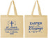 Personalized Easter Cotton Tote Bags - Easter Blessings Church | 210029