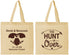 Personalized Wedding Cotton Tote Bags - The Hunt Is Over Deer | 220