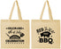 Personalized 4th Of July Cotton Tote Bags - Red White Bbq | 220008