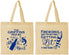 Personalized 4th Of July Cotton Tote Bags - Beach Red White Blue | 220019