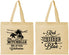 Personalized 4th Of July Cotton Tote Bags - Beach Stars Stripes | 220020