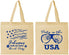 Personalized 4th Of July Cotton Tote Bags - Party In The Usa | 220023