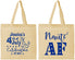 Personalized 4th Of July Cotton Tote Bags - Nautical Anchor | 220035