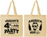 Personalized 4th Of July Cotton Tote Bags - Bbq Lincoln | 220036