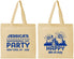 Personalized 4th Of July Cotton Tote Bags - New York | 220039