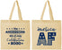 Personalized 4th Of July Cotton Tote Bags - Merica Af | 220041