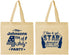 Personalized 4th Of July Cotton Tote Bags - Star Spangled Hammered | 220049
