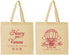 Personalized Wedding Cotton Tote Bags - Hot Air Balloon | 225