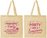 Personalized Awareness Cotton Tote Bags - Party Like A Survivor | 230003