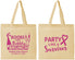 Personalized Awareness Cotton Tote Bags - Party Like A Survivor | 230006