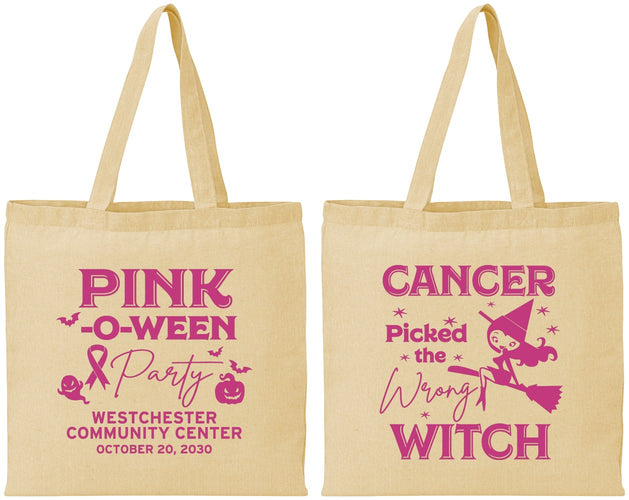 Personalized Awareness Cotton Tote Bags - Wrong Witch | 230010
