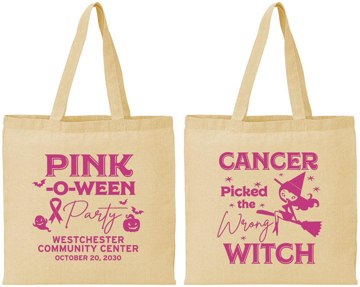Personalized Awareness Cotton Tote Bags - Wrong Witch | 230010